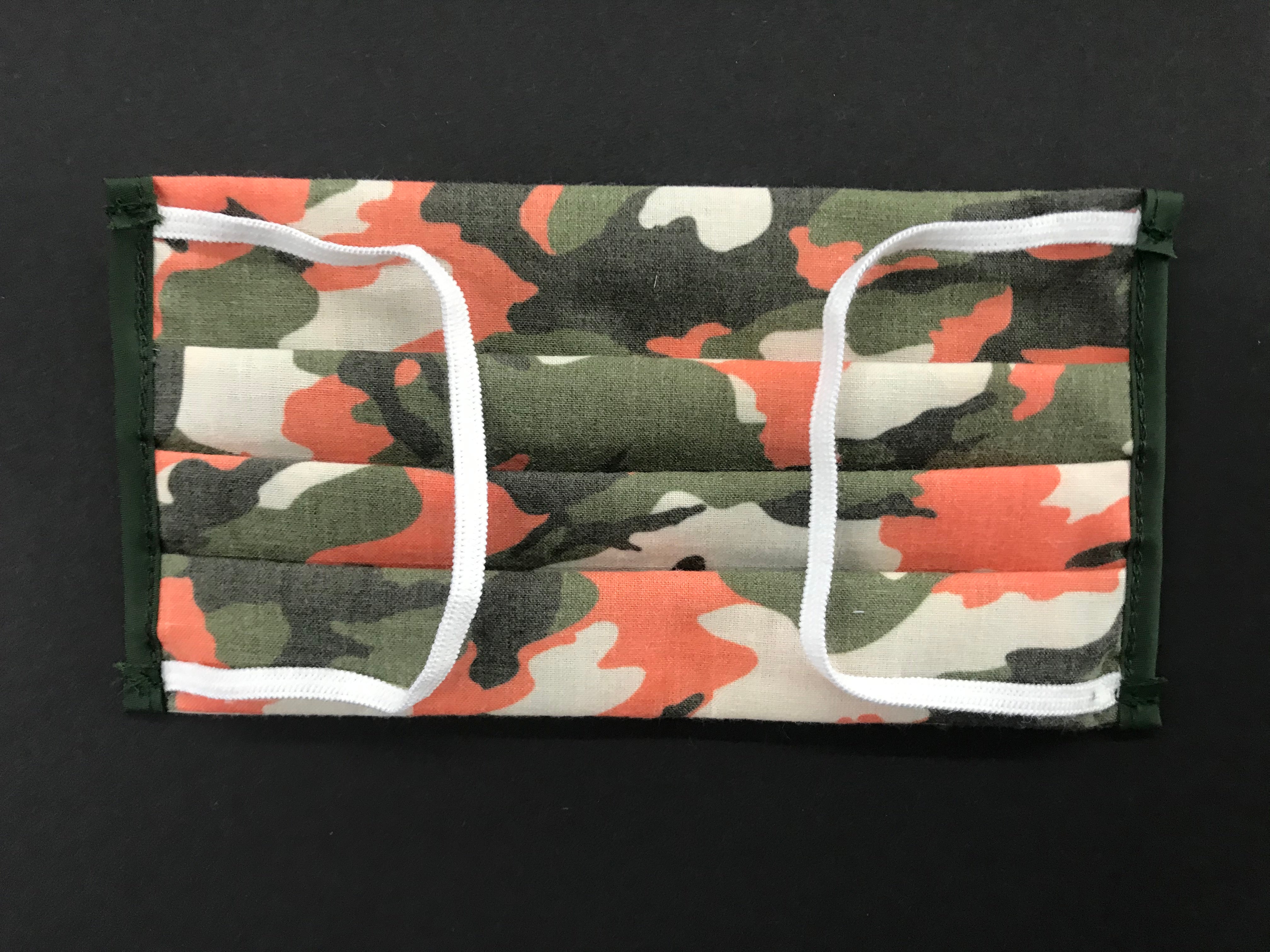 Design-Gesichtsaccessoires Camouflage (10er Set)